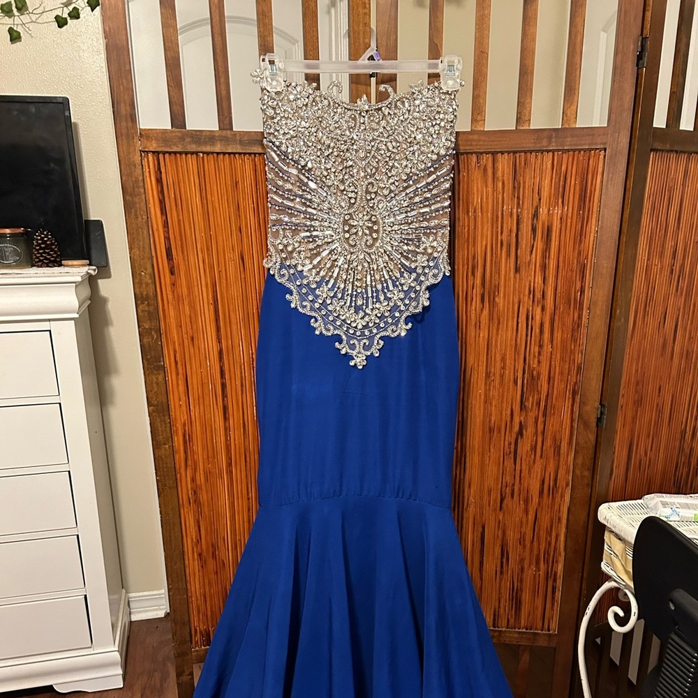 Royal Blue Sewasimilara Corset Dress